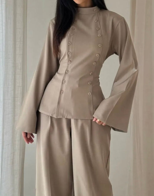 Haut Lina taupe - Eda&Chic