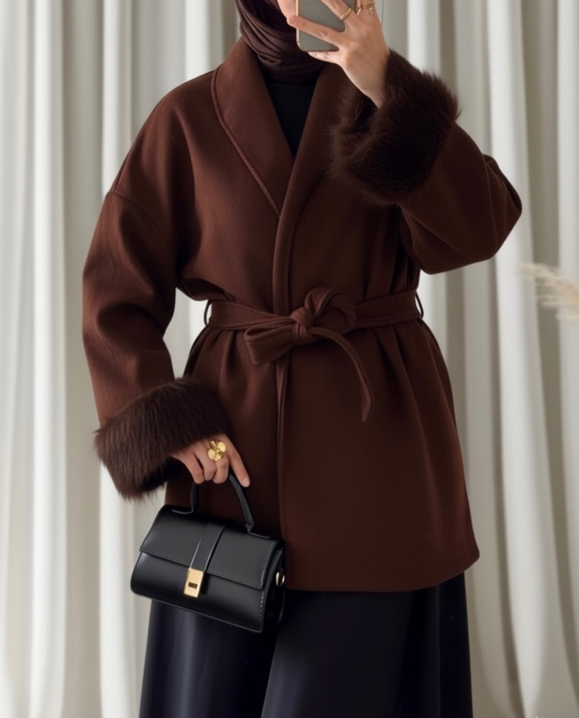 Veste Liyana marron - Eda & Chic