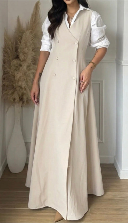 Robe Diana beige - Eda&Chic