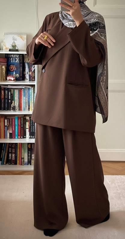 Ensemble blazer choco - Eda&Chic