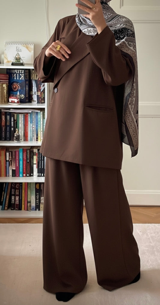 Ensemble blazer choco - Eda&Chic