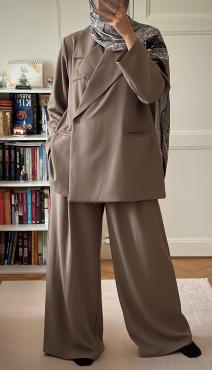 Ensemble blazer taupe - Eda&Chic