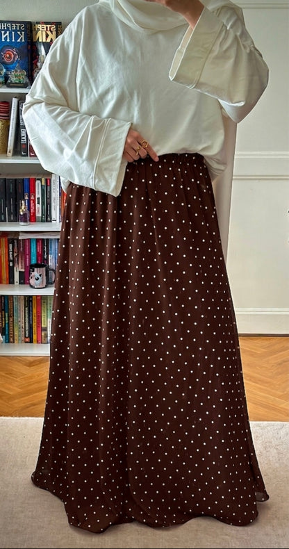 Jupe à pois choco - Eda&Chic