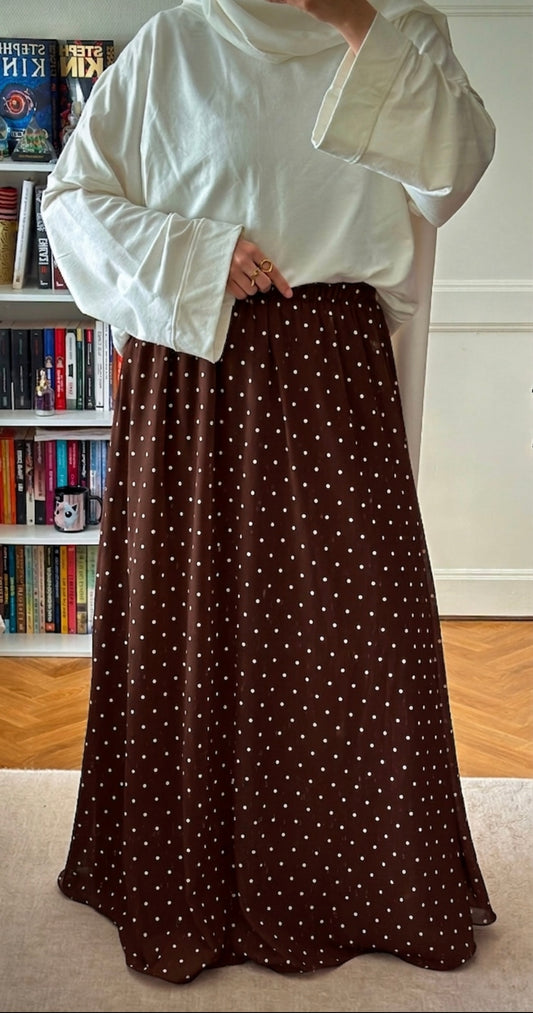 Jupe à pois choco - Eda&Chic