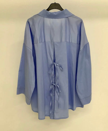 Chemise bleue coton - Eda&Chic