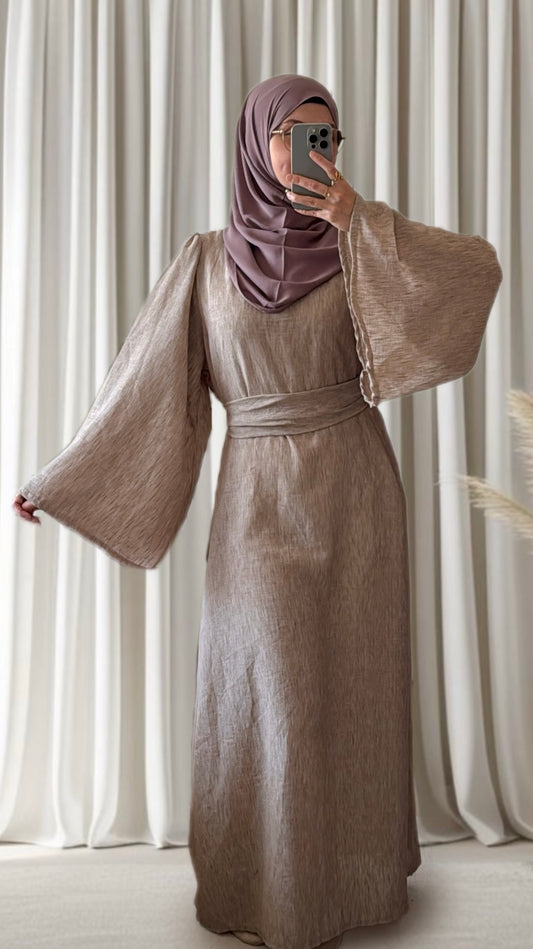 Robe Layna taupe - Eda&Chic