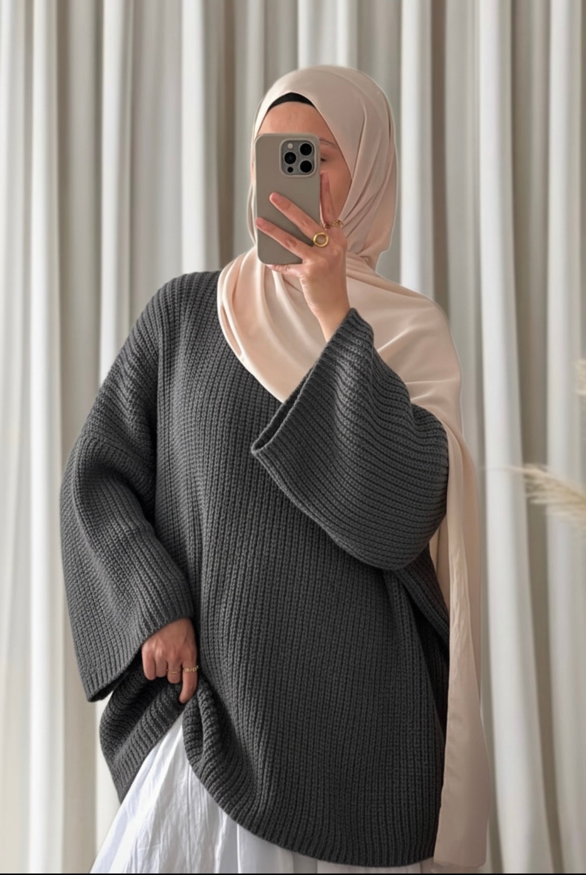 Pull Derya gris - Eda&Chic