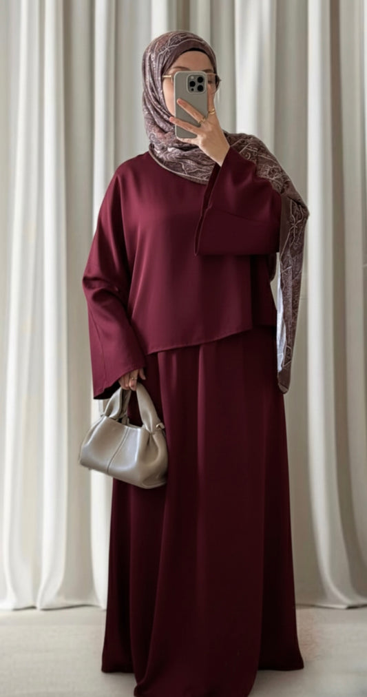 Ensemble Samira bordeaux - Eda&Chic