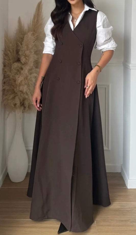 Robe Diana choco - Eda&Chic