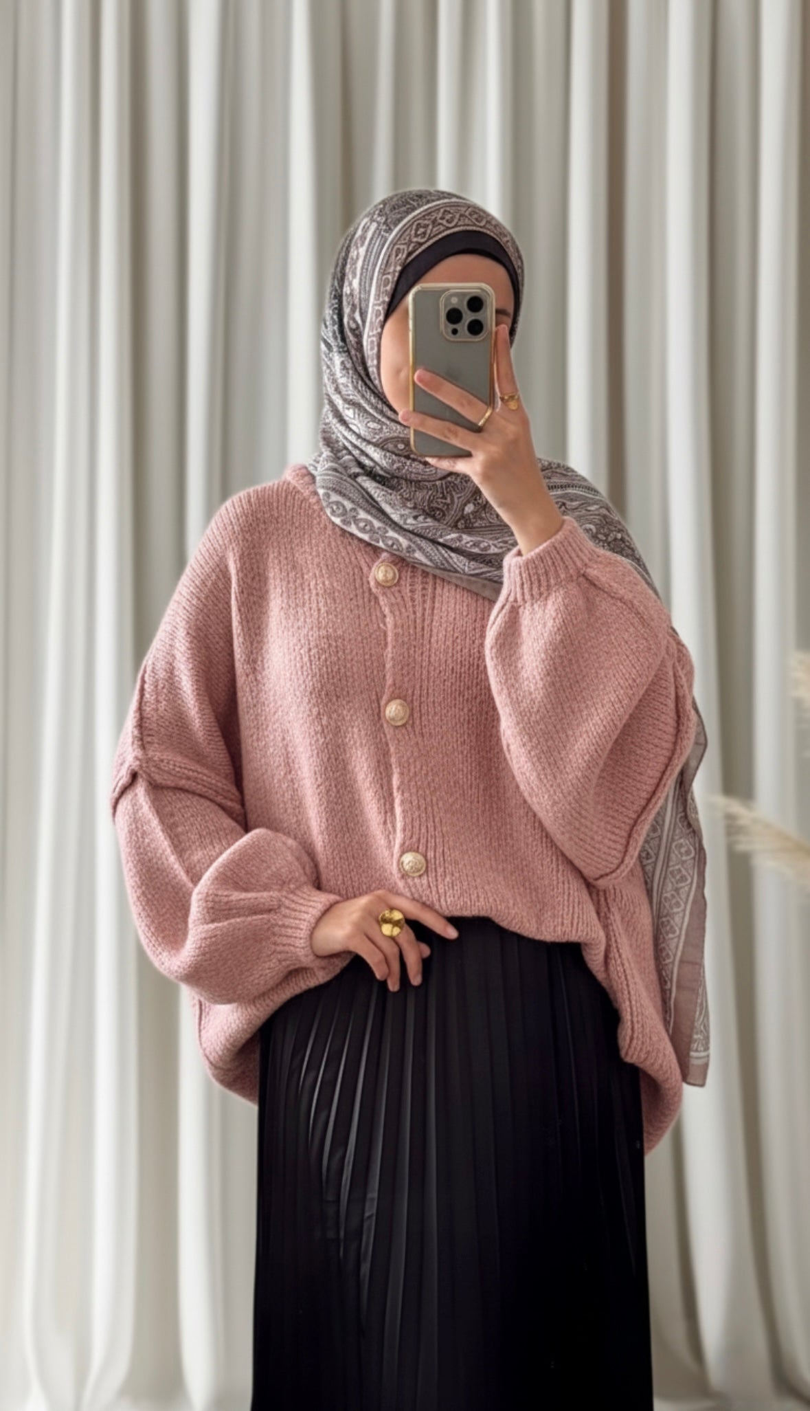 Gilet Lale rose - Eda&Chic