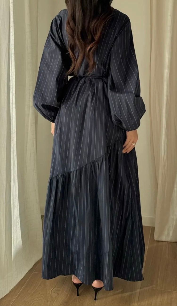 Robe Nora 100% coton marine - Eda&Chic