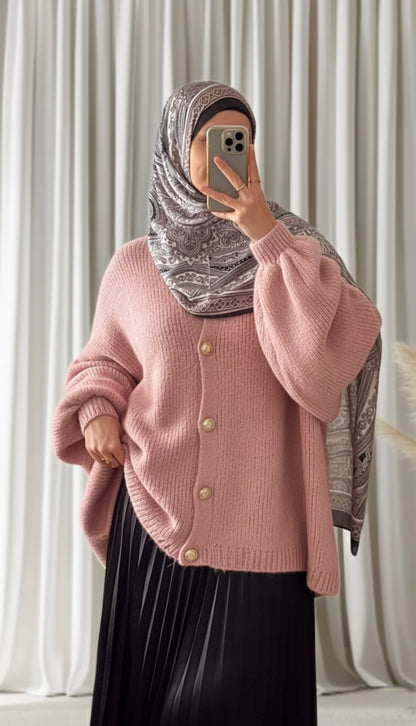 Gilet Lale rose - Eda&Chic
