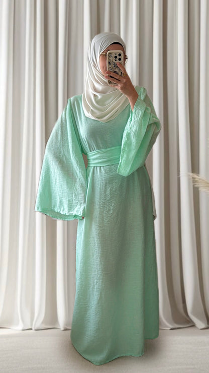 Robe Layna vert d’eau - Eda&Chic