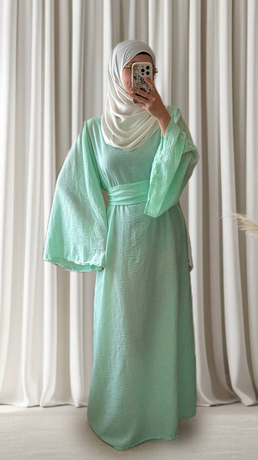 Robe Layna vert d’eau - Eda&Chic