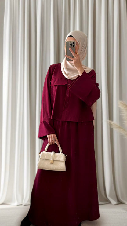 Ensemble Malia bordeaux - Eda&Chic