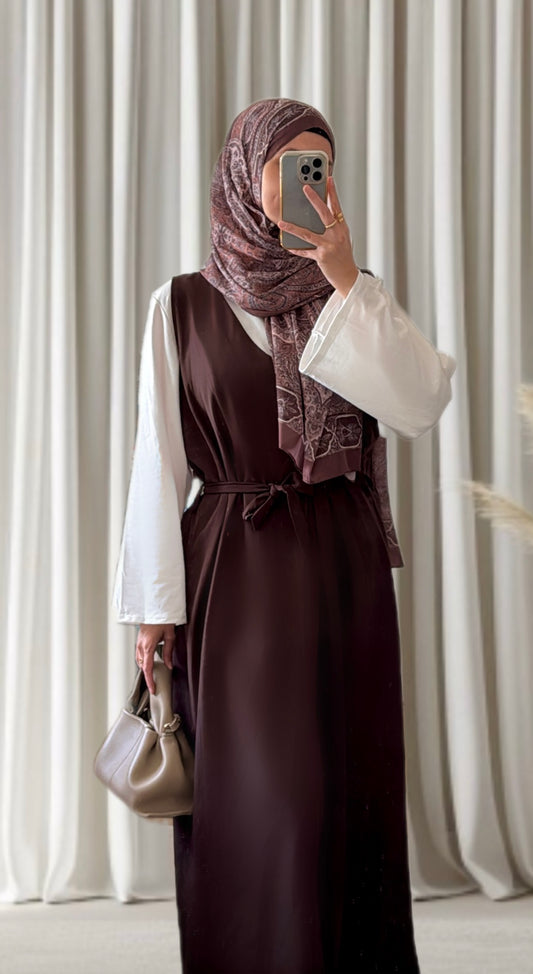 Robe Amira marron - Eda&Chic