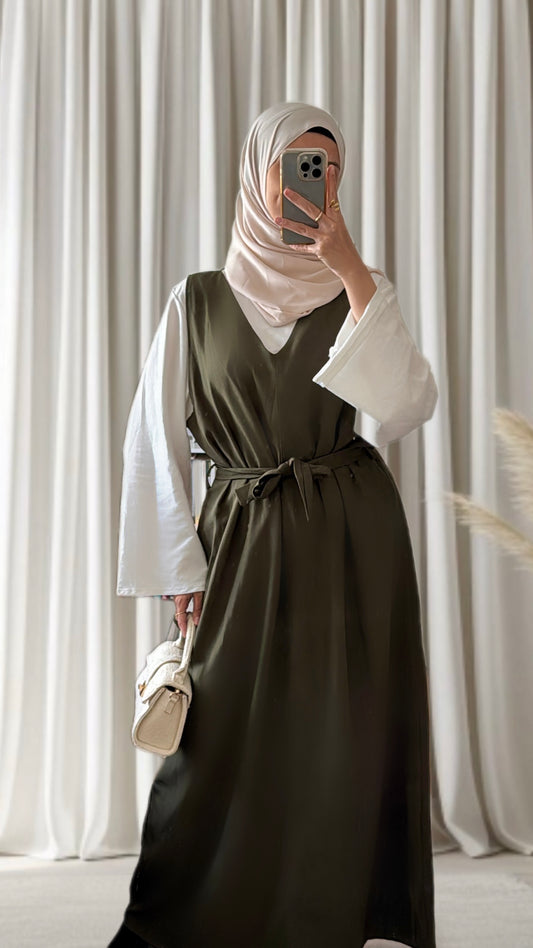 Robe Amira kaki - Eda&Chic