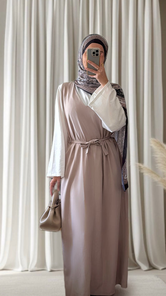 Robe Amira taupe - Eda&Chic