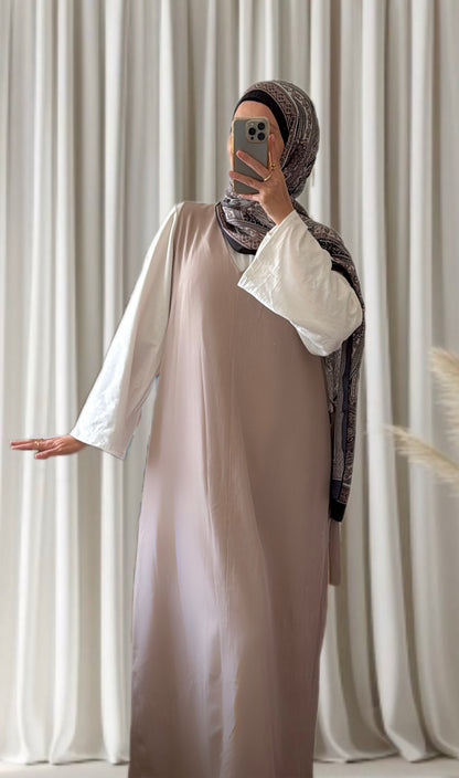 Robe Amira taupe - Eda&Chic