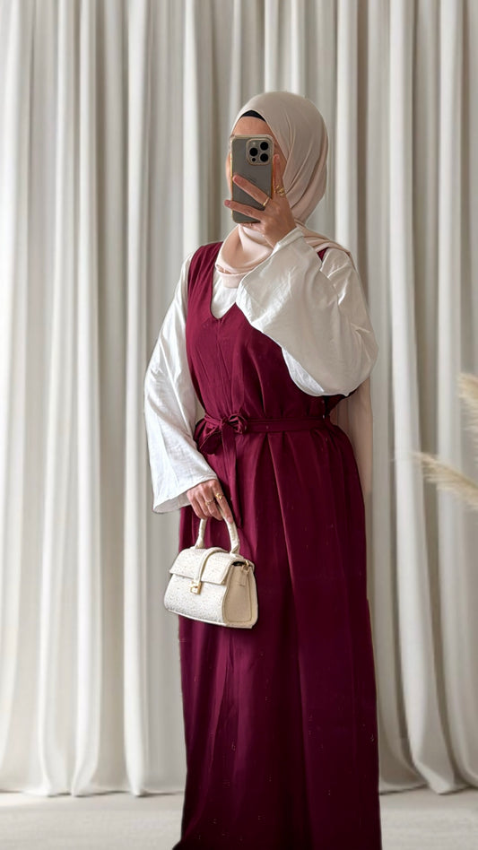 Robe Amira bordeaux - Eda&Chic