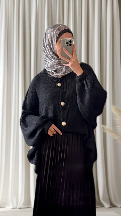 Gilet Lale noir - Eda&Chic