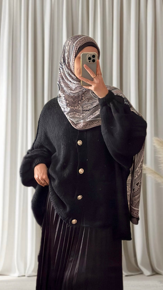 Gilet Lale noir - Eda&Chic