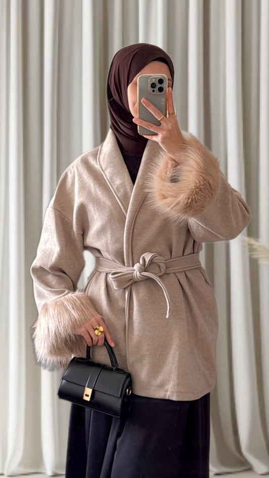Veste Liyana taupe - Eda & Chic