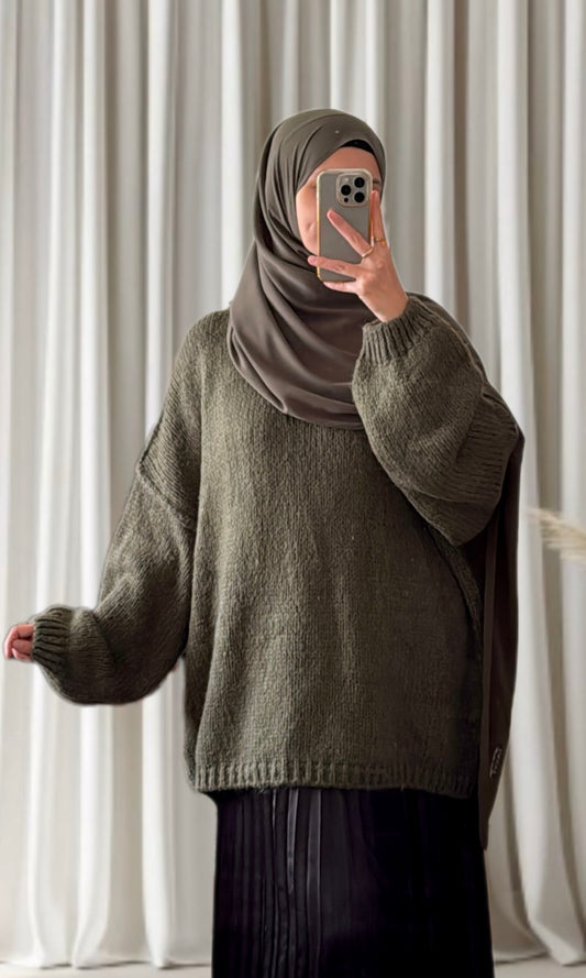 Pull Aysun kaki - Eda&Chic
