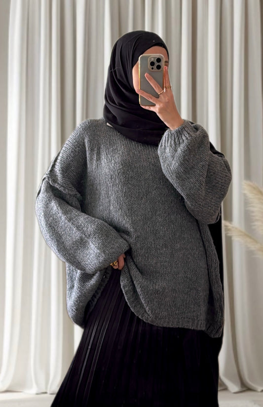 Pull Aysun gris- Eda&Chic